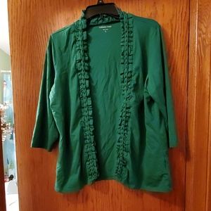 Coldwater creek jacket with ruche